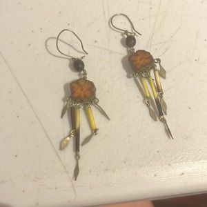 Ayahuasca One of a kind earrings